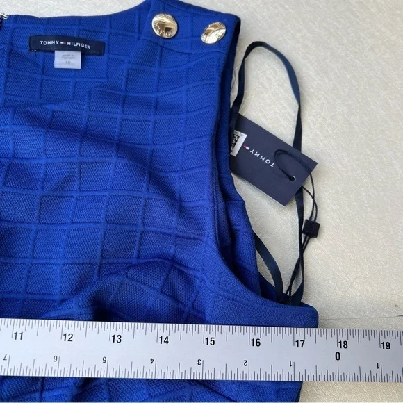 Tommy Hilfiger Sleeveless Dress Size 10 royal blue - Picture 7 of 9